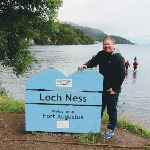 Dean Usher in Loch Ness, Scotland