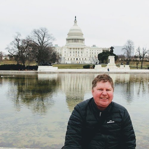 Dean Usher in Washington DC, USA during the January 2019 government lockdown