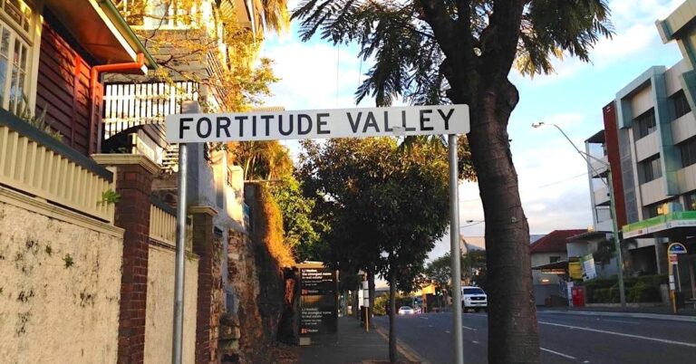 Fortitude Valley sign on Brunswick st