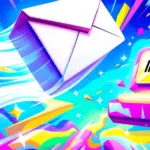 Illustration of an email being filtered through a spam filter.