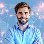Illustration of a small business website loading quickly with CDN