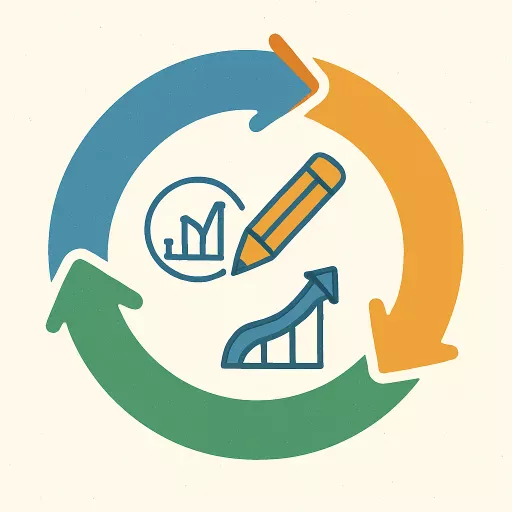 Circular diagram for maintaining topical authority in content management